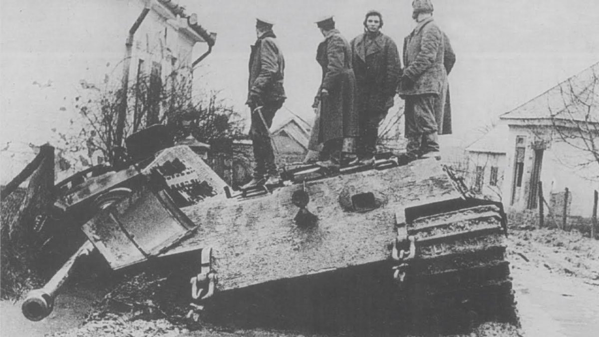 Королевские тигры в Венгрии 1945 Балатон