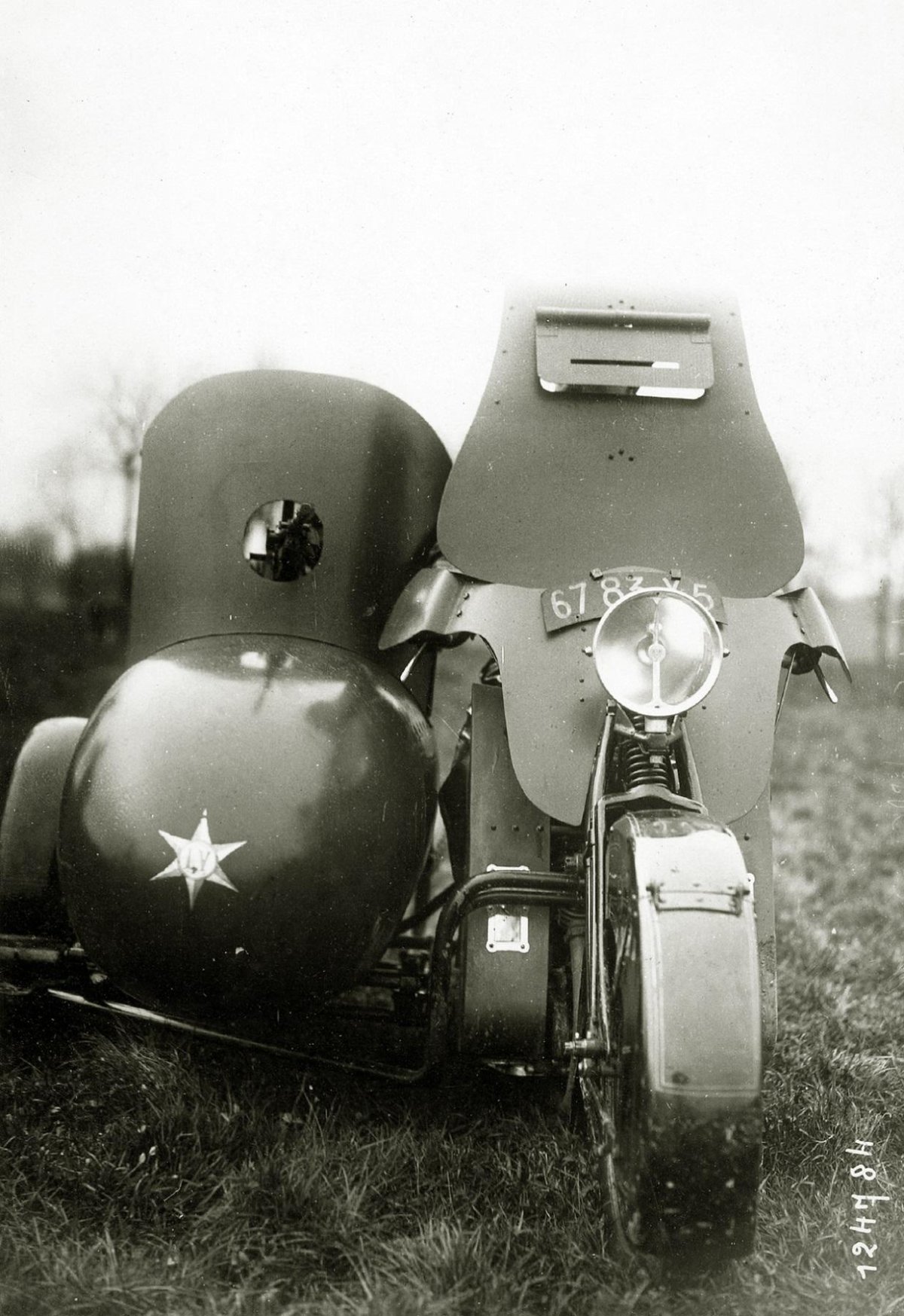 Немецкий бронированный мотоцикл Type r PZ-R