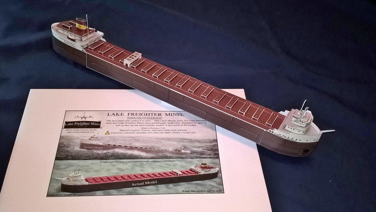 Эдмунд Фицджеральд корабль модель