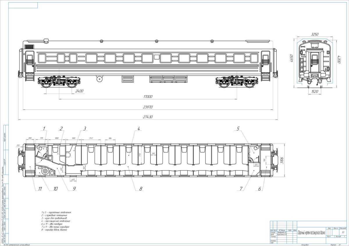 Вагон пассажирский купейный схема