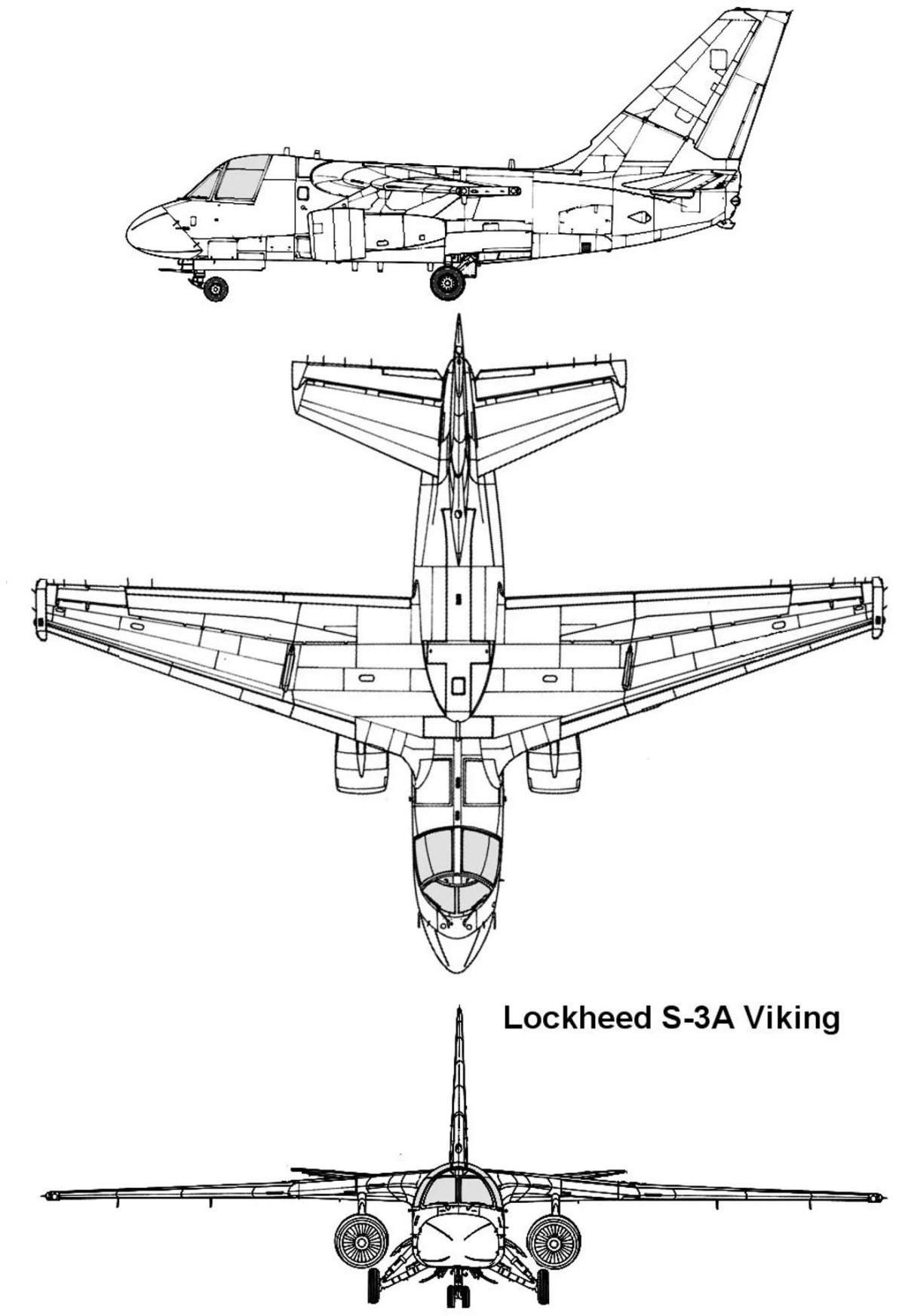 S-3 Viking чертежи