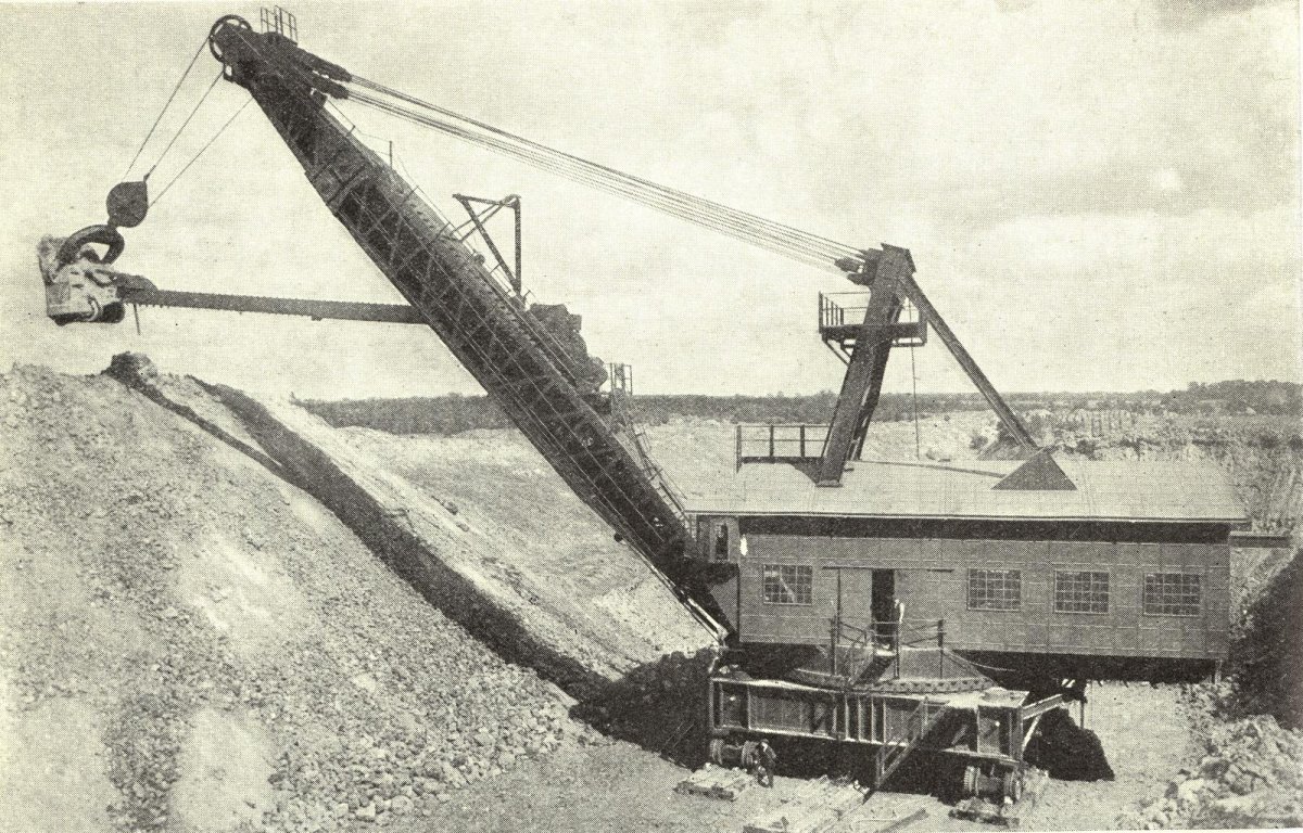 Паровой экскаватор Отиса