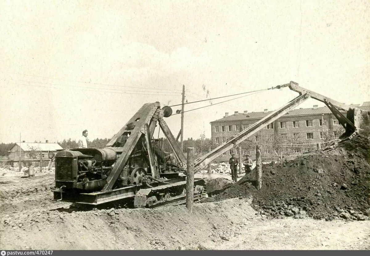 Драглайн экскаватор 1930