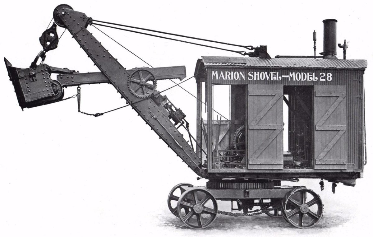 Паровой экскаватор Марион