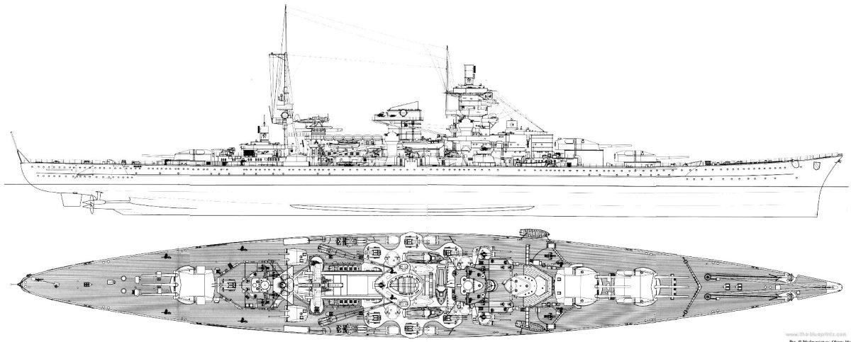 Линкор Шарнхорст чертежи