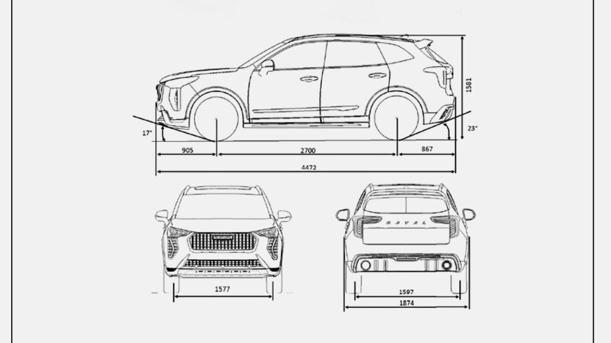 Габариты Хавал ф7
