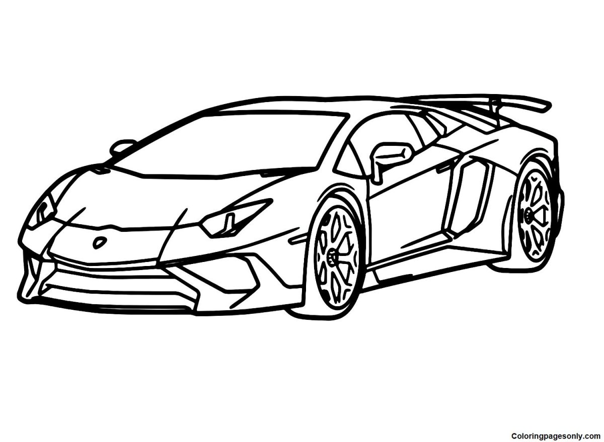 Раскраска Lamborghini Centenario