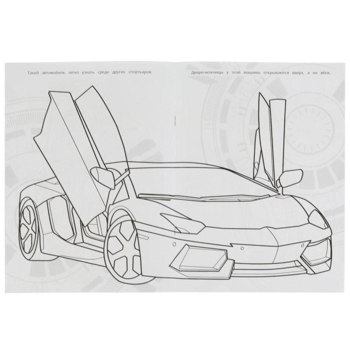 Раскраска Ламборджини