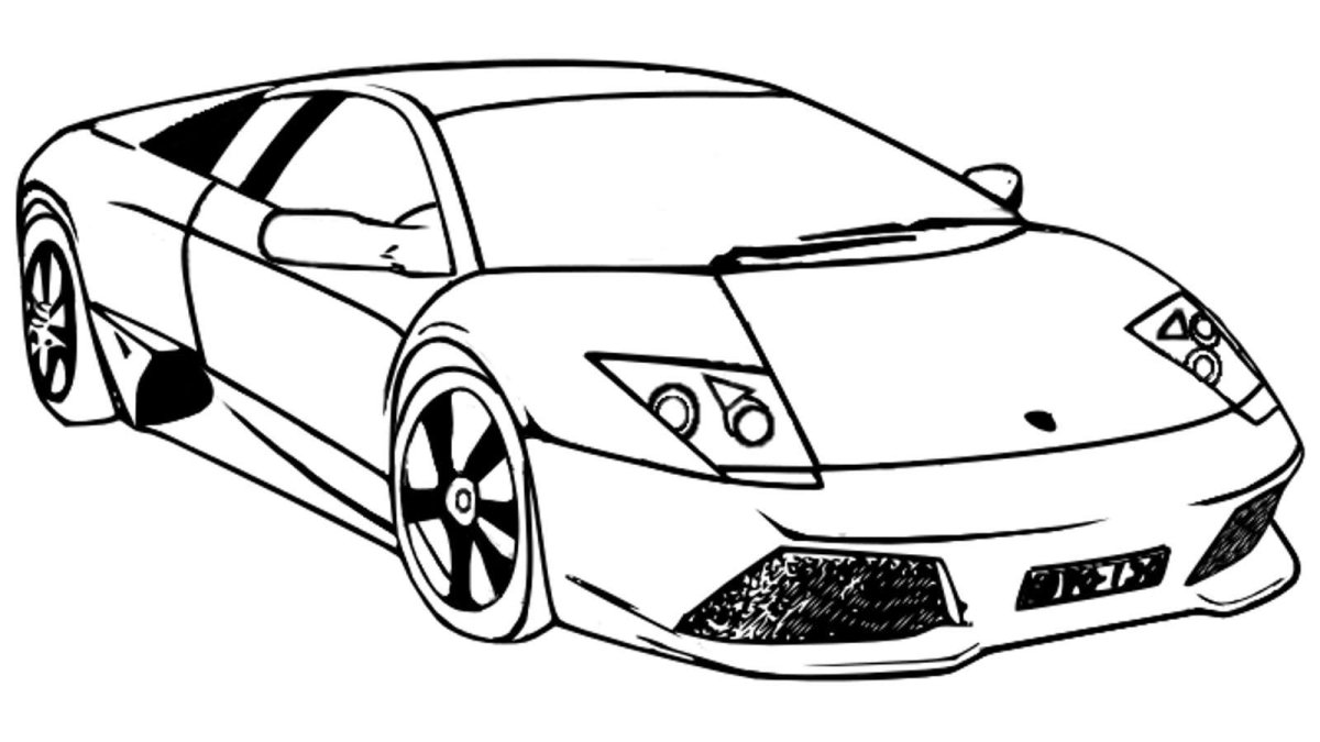 Раскраска Ламборджини Хуракан