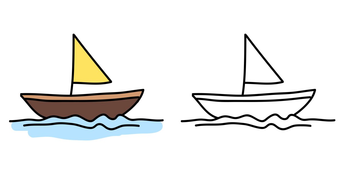 Кораблик рисунок