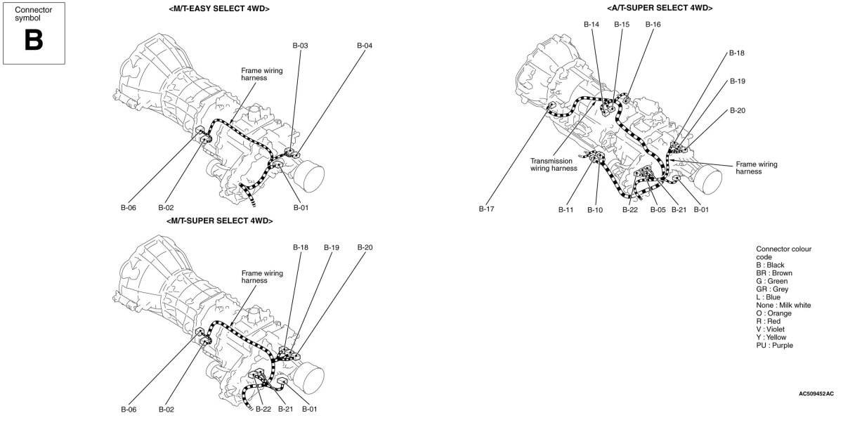 Схема раздатки Мицубиси л200