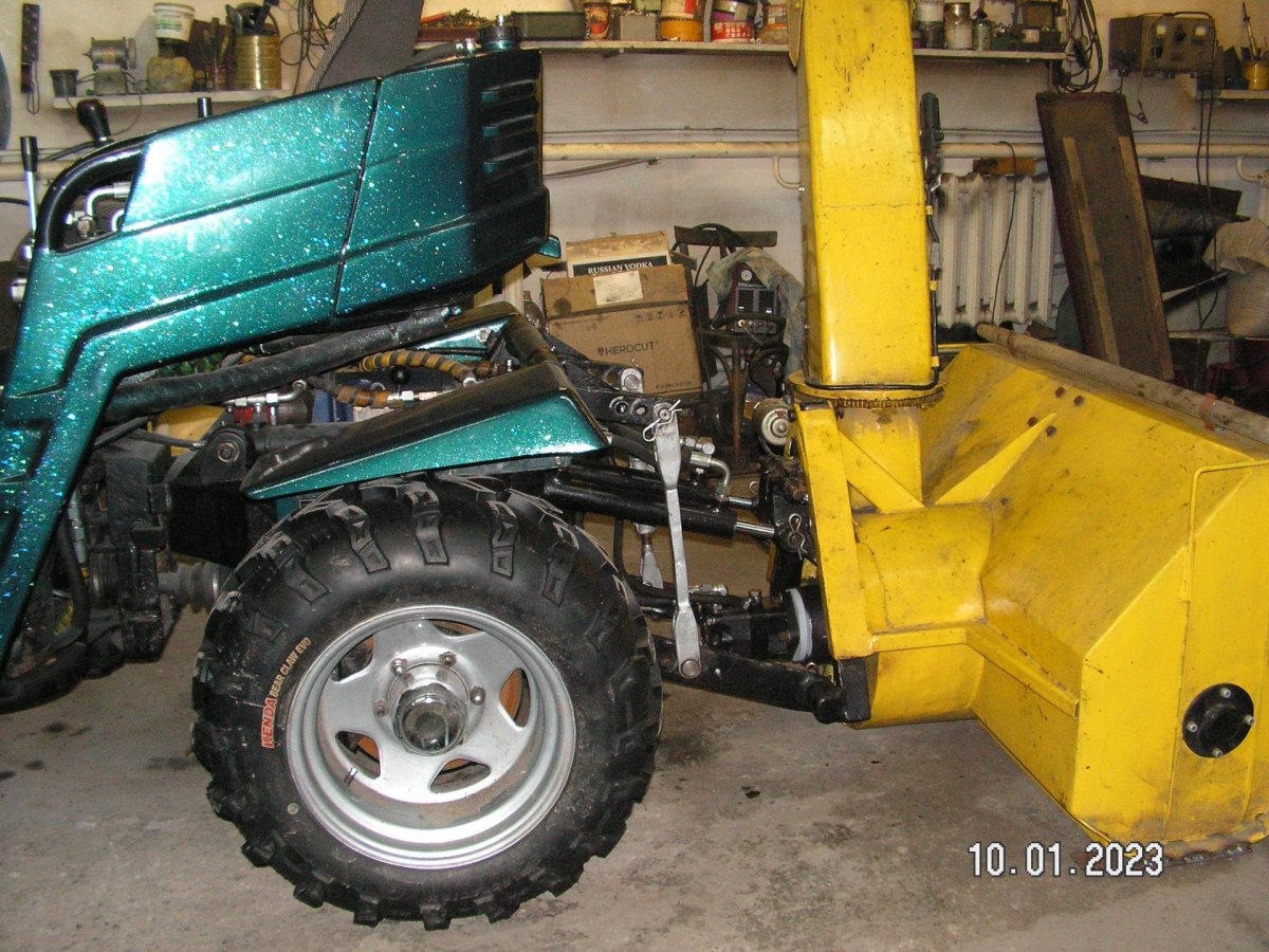 Самодельный минитрактор с двигатель 7 л.с