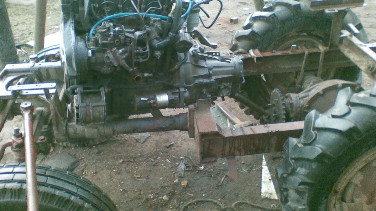 Мост от ГАЗ 51 на минитрактор