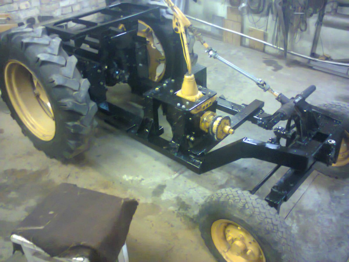 Самодельный минитрактор 4х4 классика