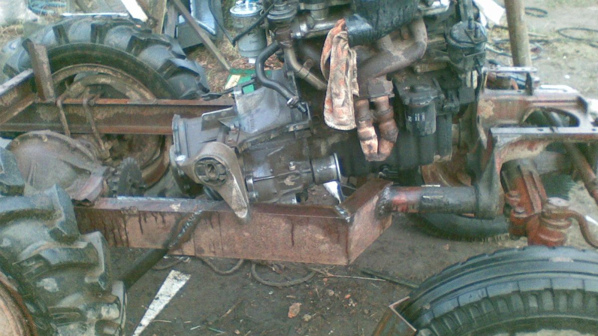 Самодельный трактор д 21