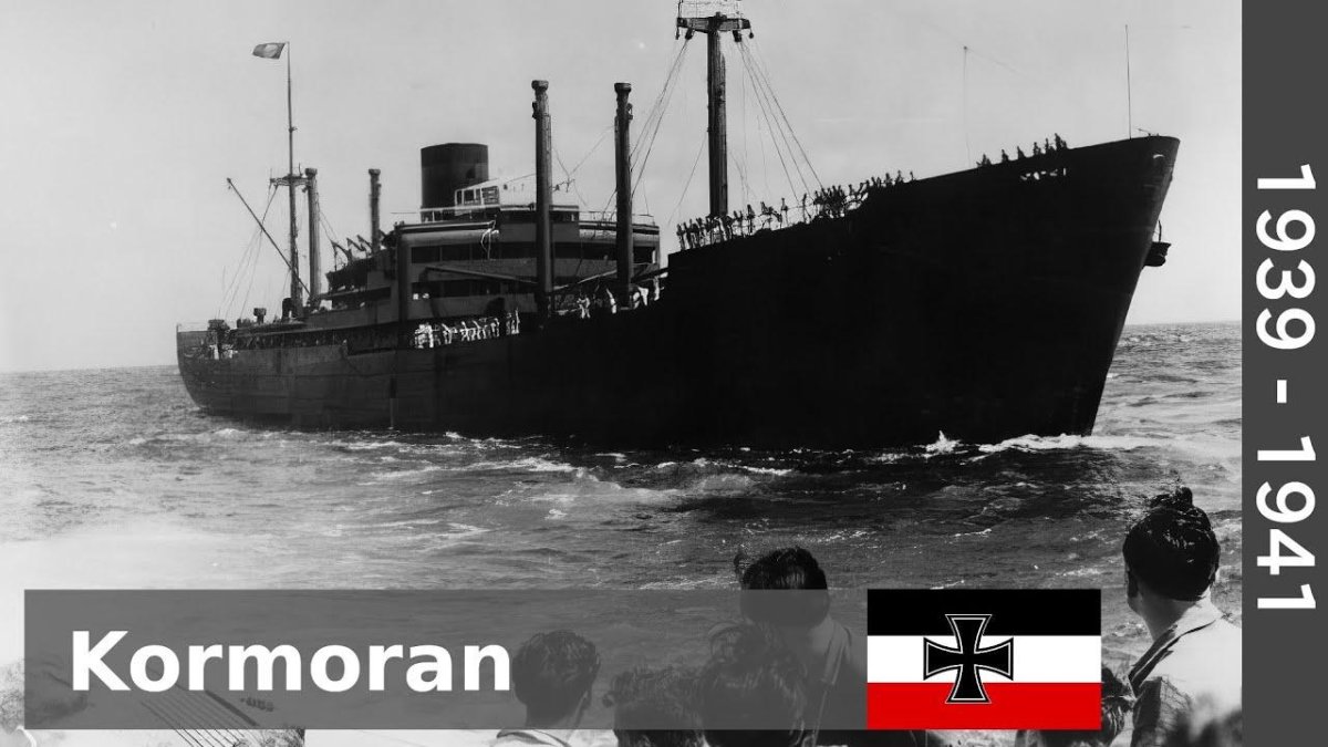 Немецкий крейсер "Корморан"