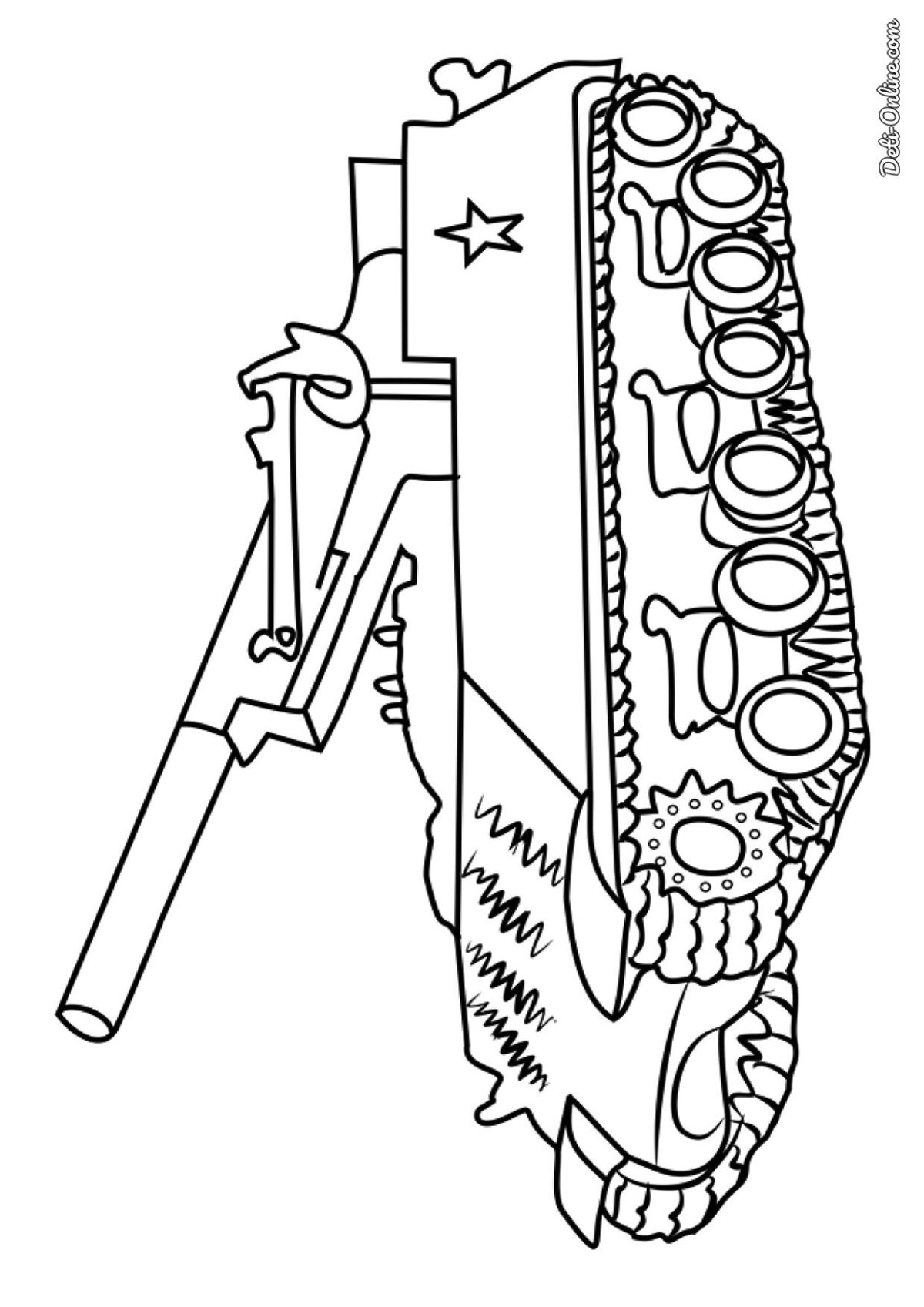 Гаубица раскраска