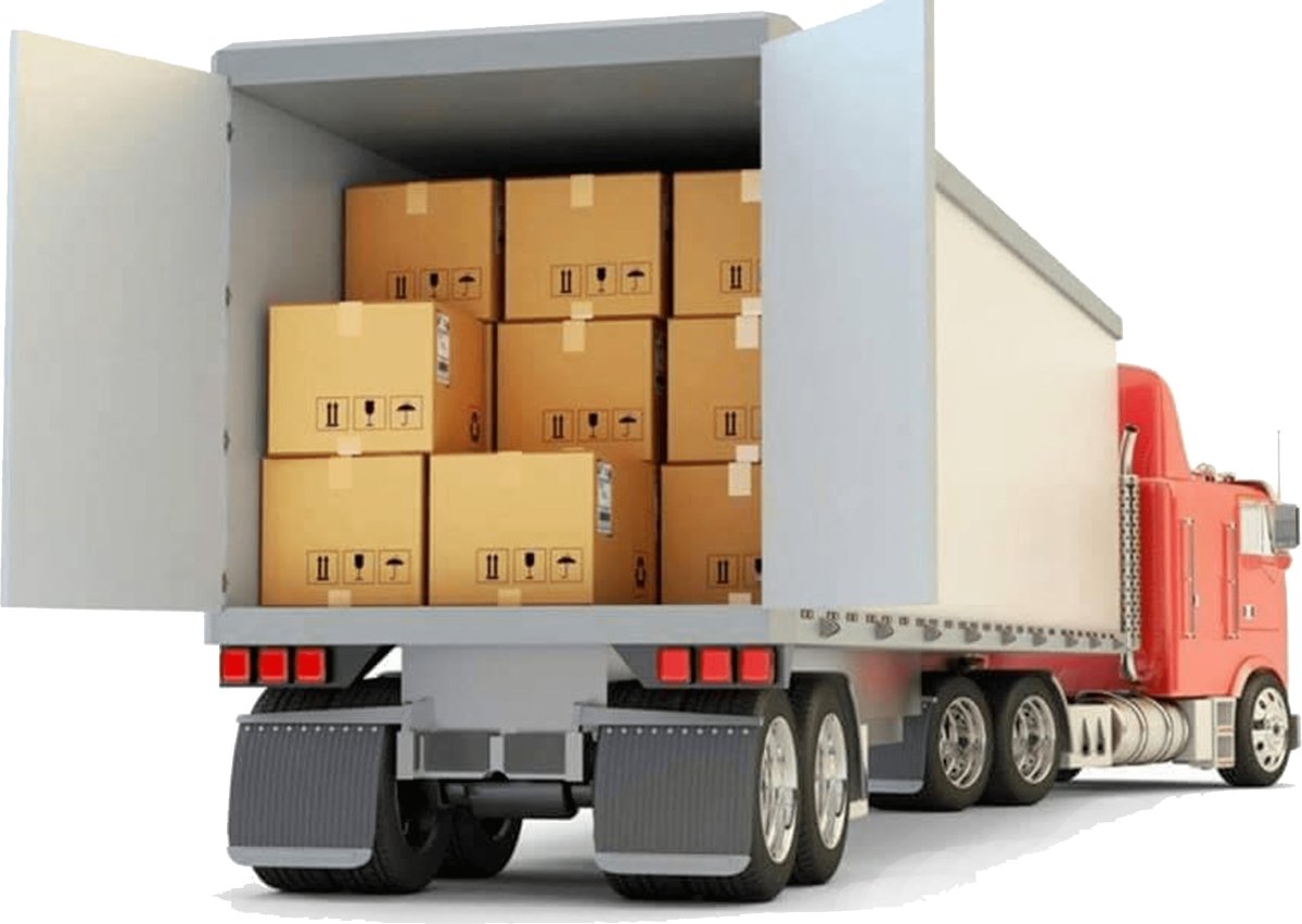 Грузовик с коробками