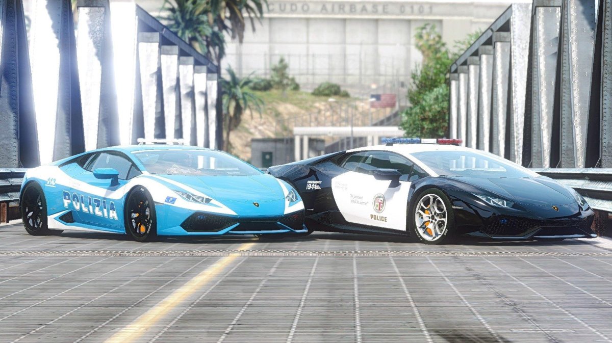Ламборджини Huracan полиции