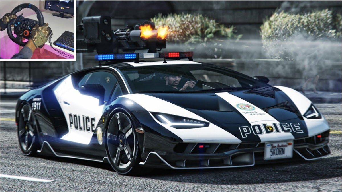 Ламборгини авентадор полиция гта5