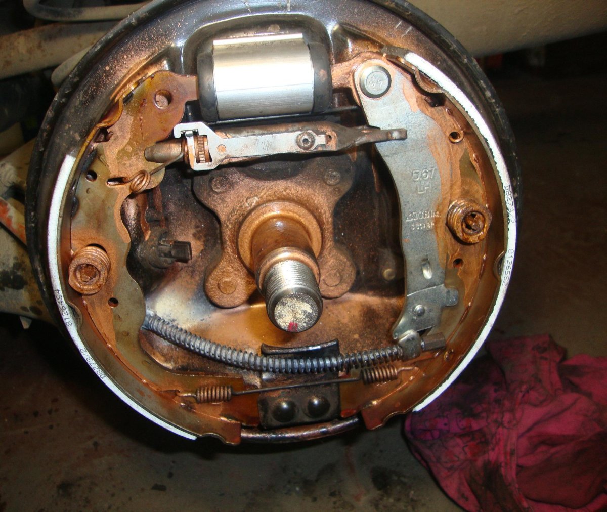 Задние тормоза Almera g15