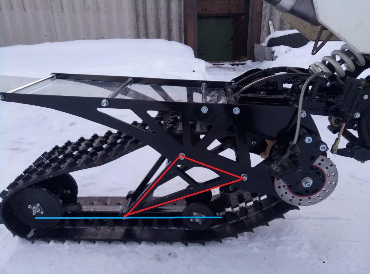 Гусеница на питбайк MONOTRACK 22-22