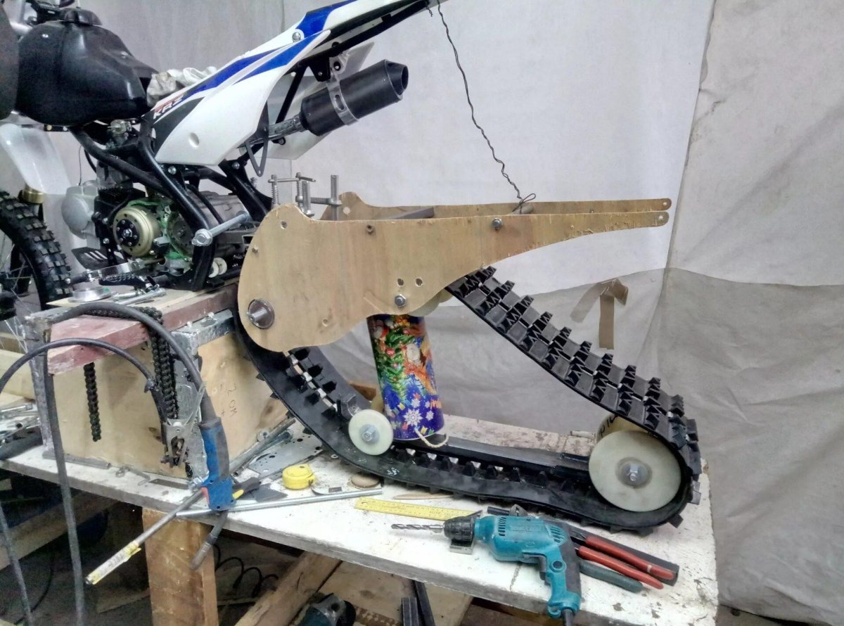 Гусеничный модуль для питбайка 125