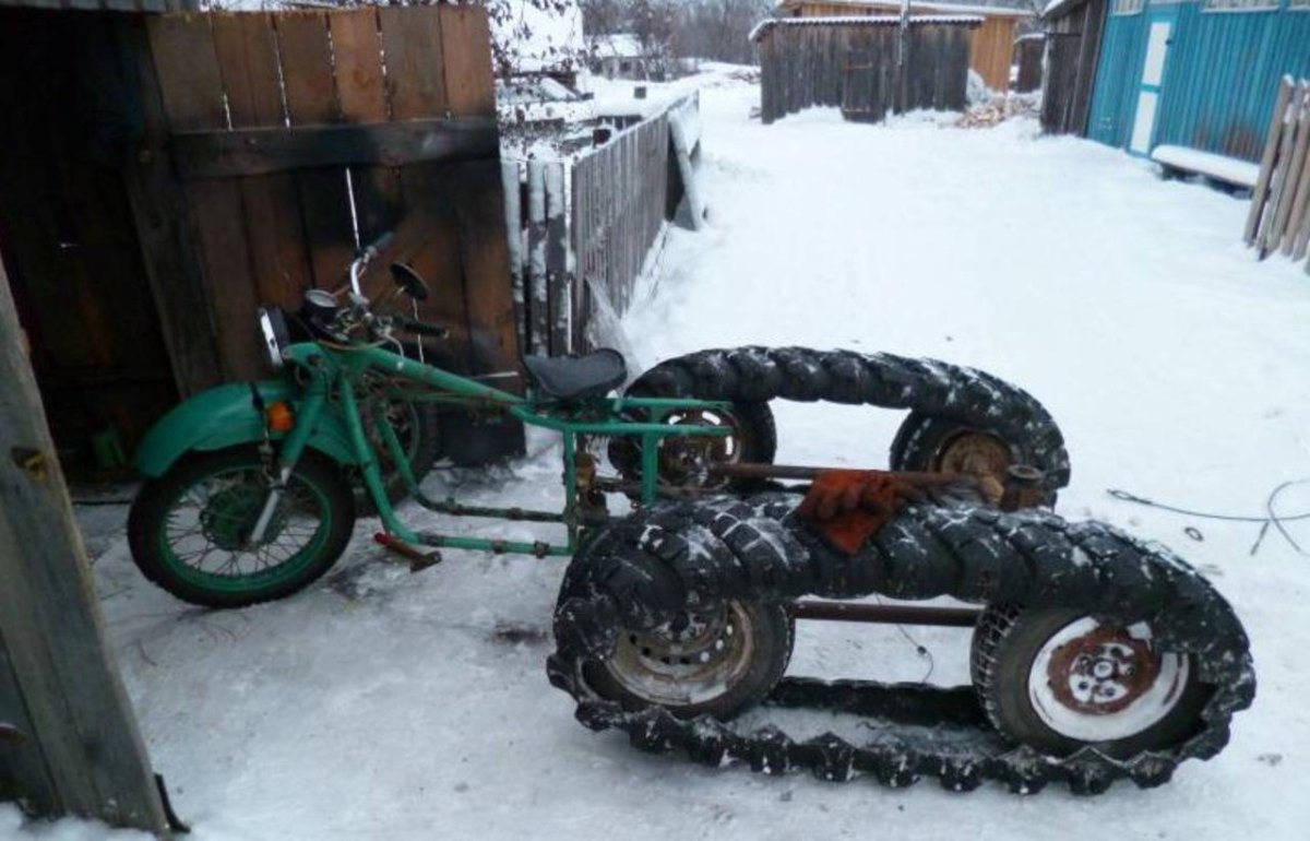 ИЖ Планета 5 квадроцикл на гусеницах