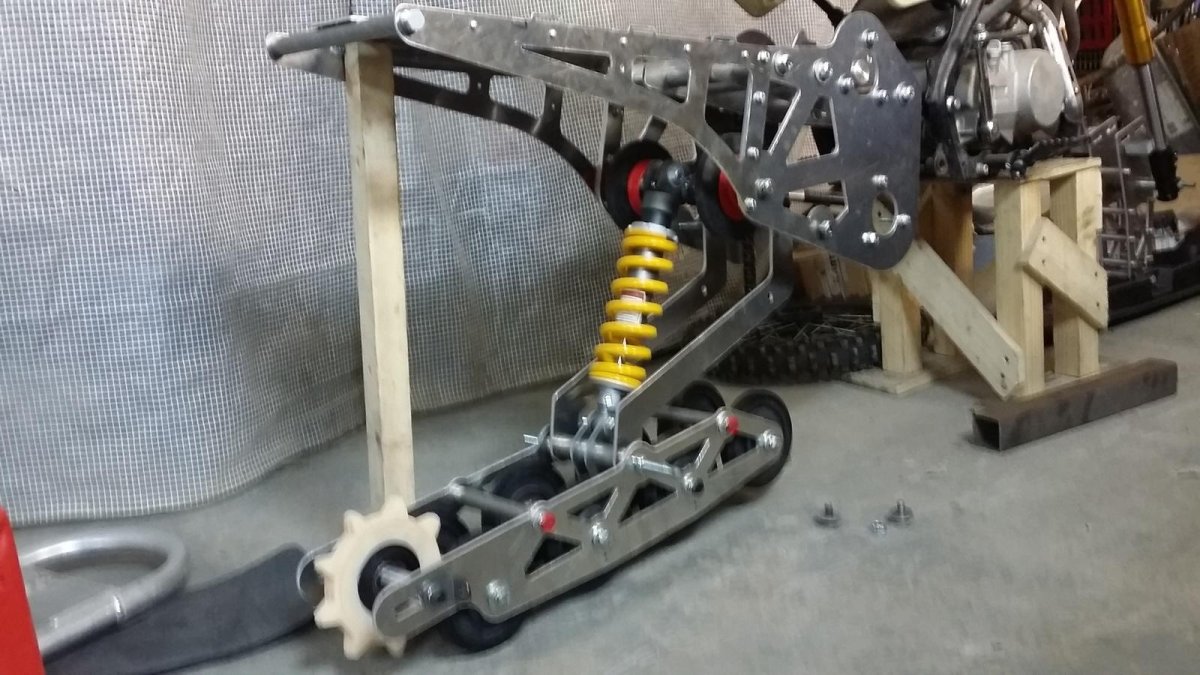 Гусеница для снегохода Буран на питбайк