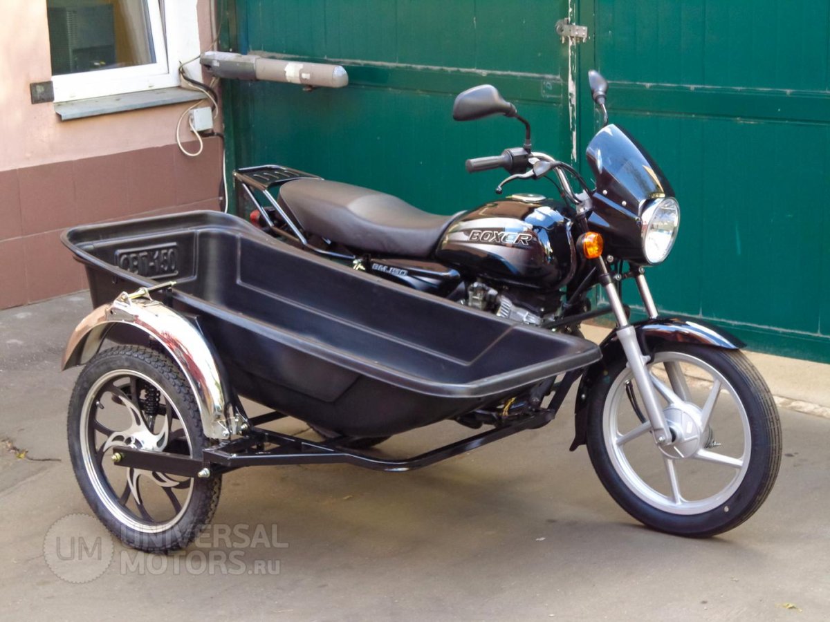 Мотоцикл Bajaj Boxer BM 150 С боковым прицепом