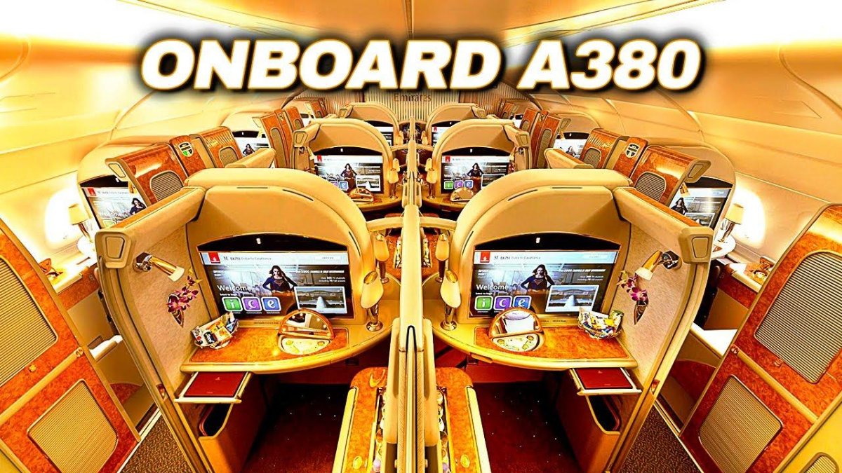 Airbus a380 Emirates первый класс