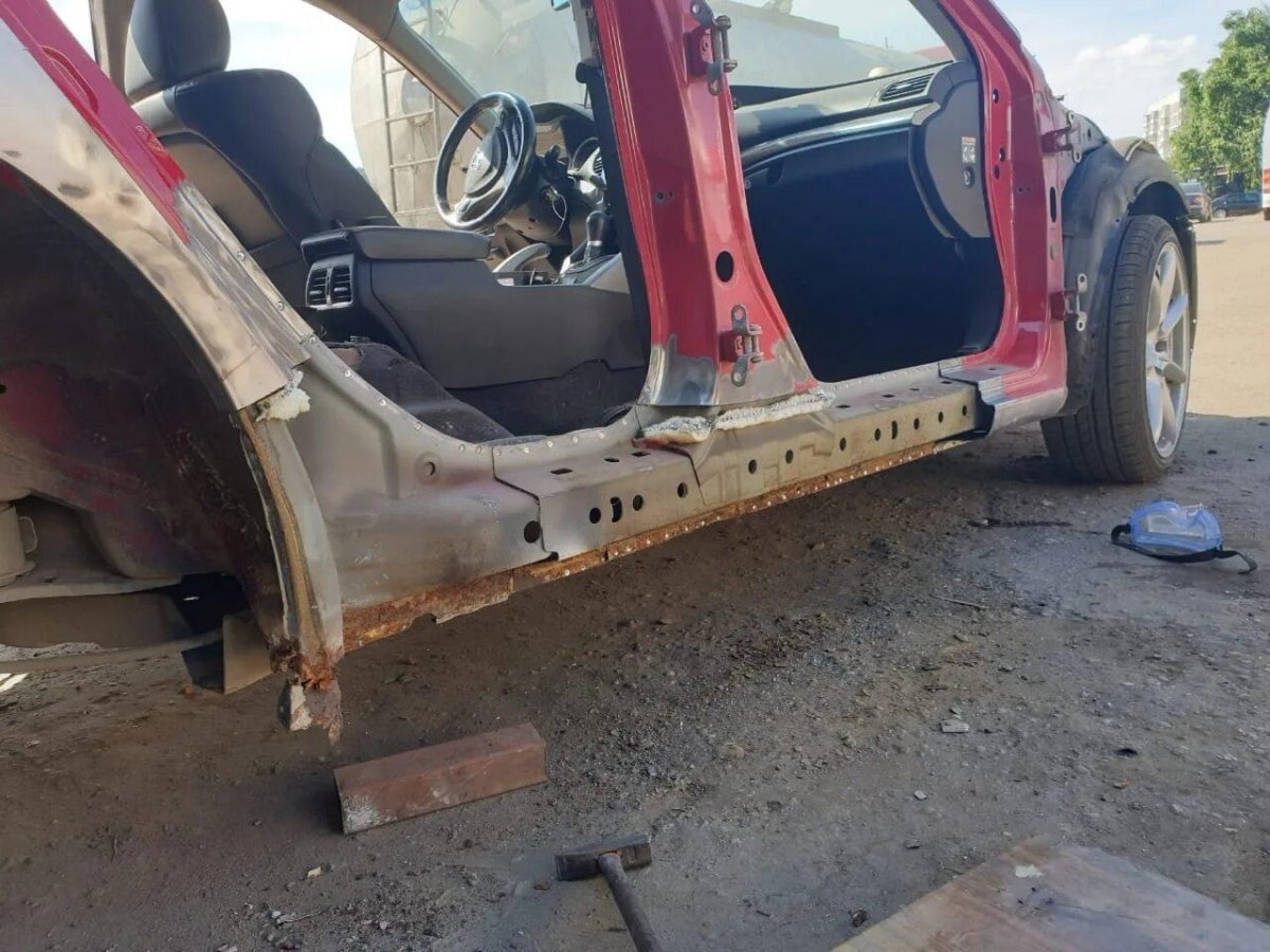 Замена порогов на хонду Аккорд 8