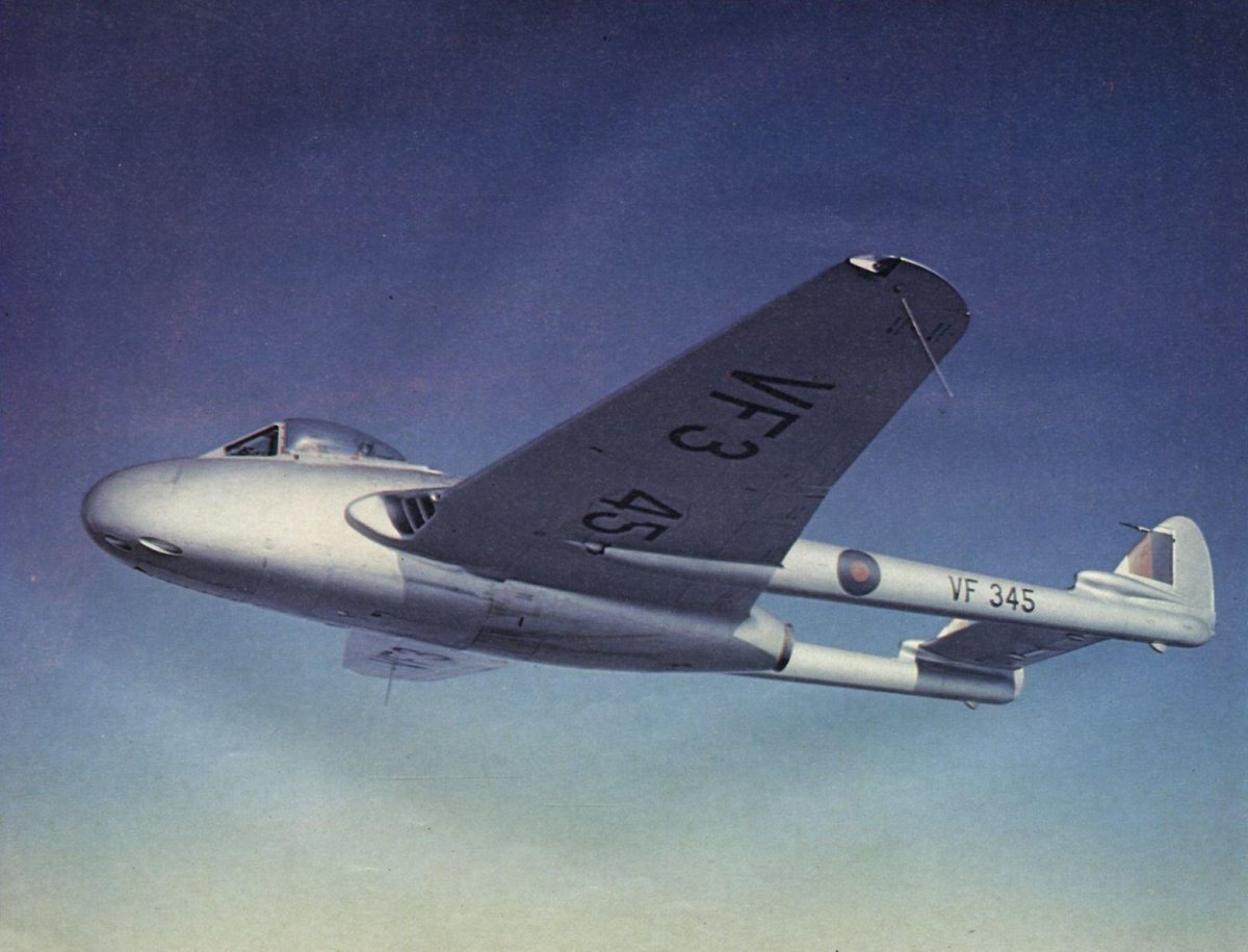 Самолет Havilland DH.100 Vampire