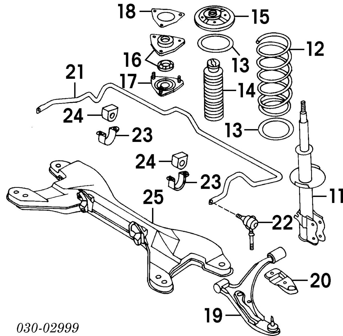 Передняя подвеска Ниссан Альмера н16 схема