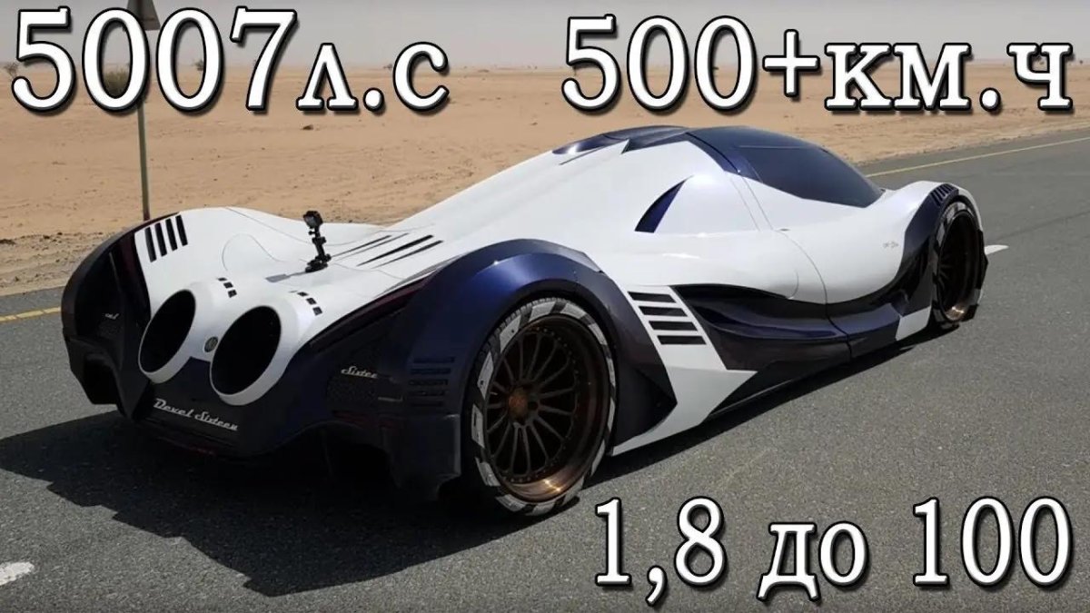 Машина гиперкар Devel Sixteen
