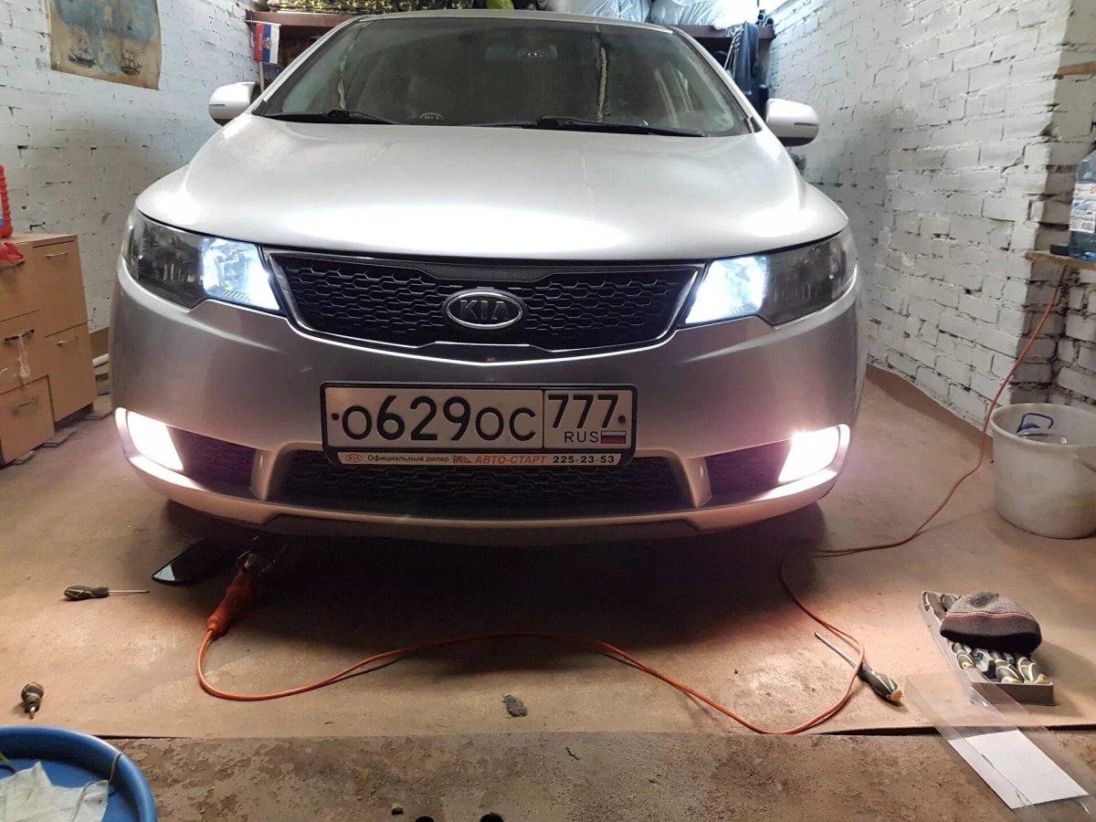 Лампы ПТФ Киа Церато 2