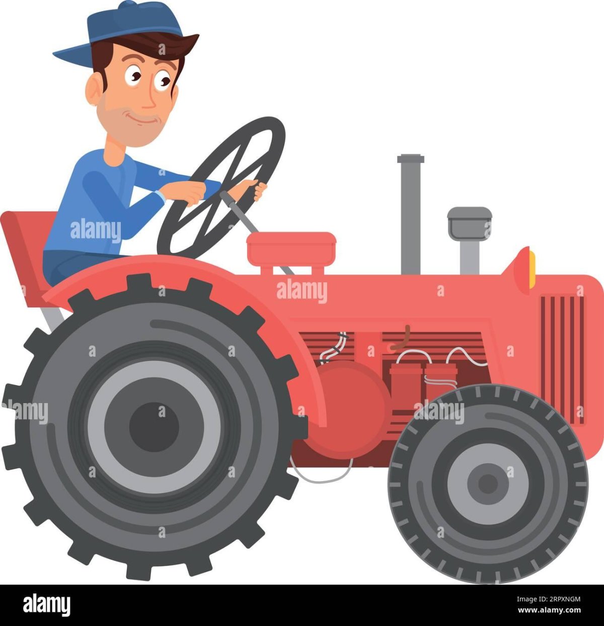 Tractor cartoonish