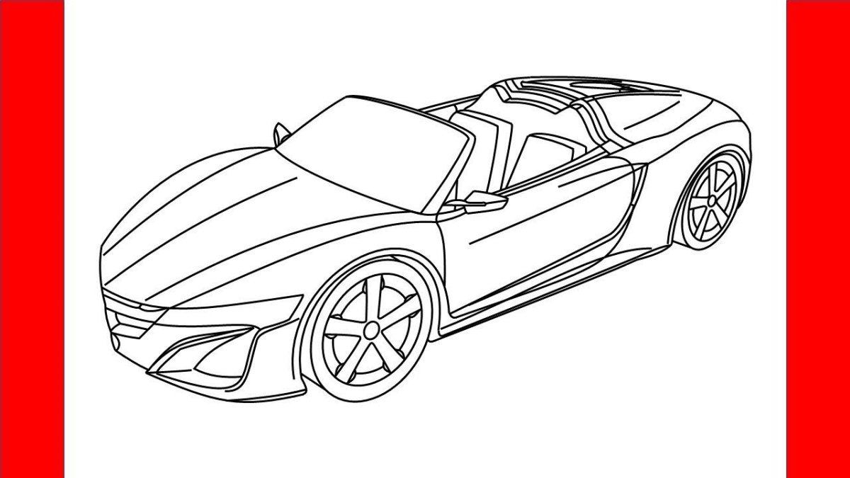 Honda NSX раскраска