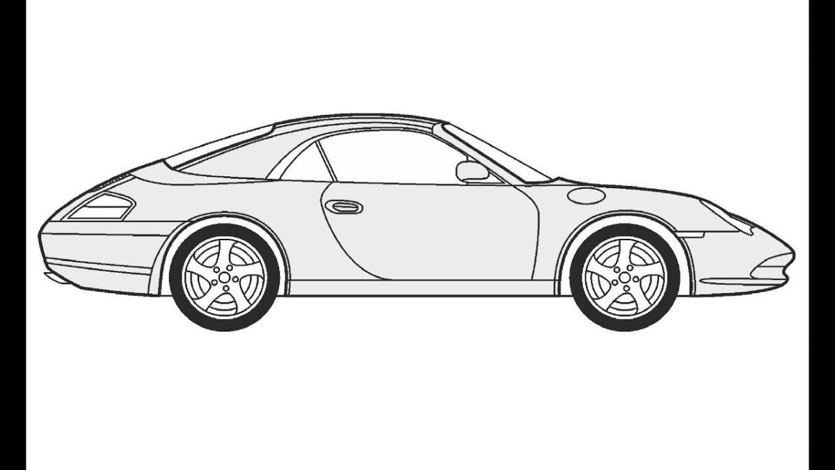 Раскраски Порше 911 турбо