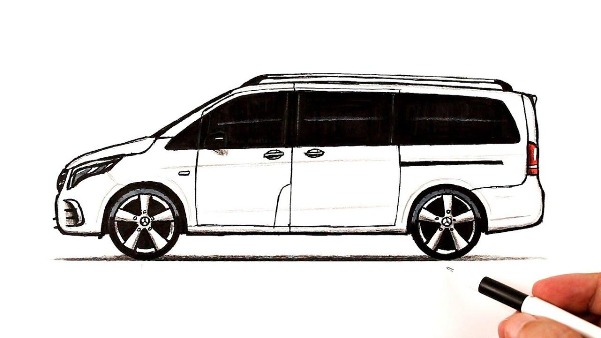 Mercedes Benz рисунок