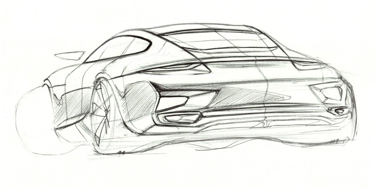 Porsche 911 скетч
