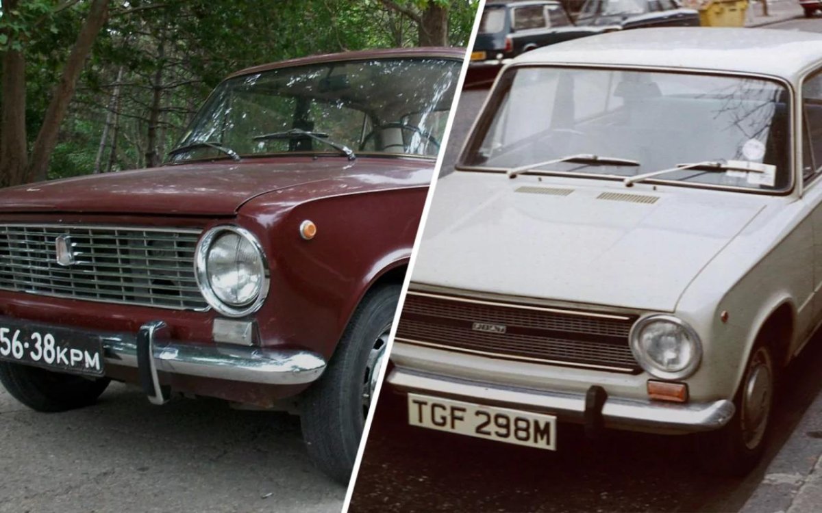 Фиат 124 и ВАЗ 2101