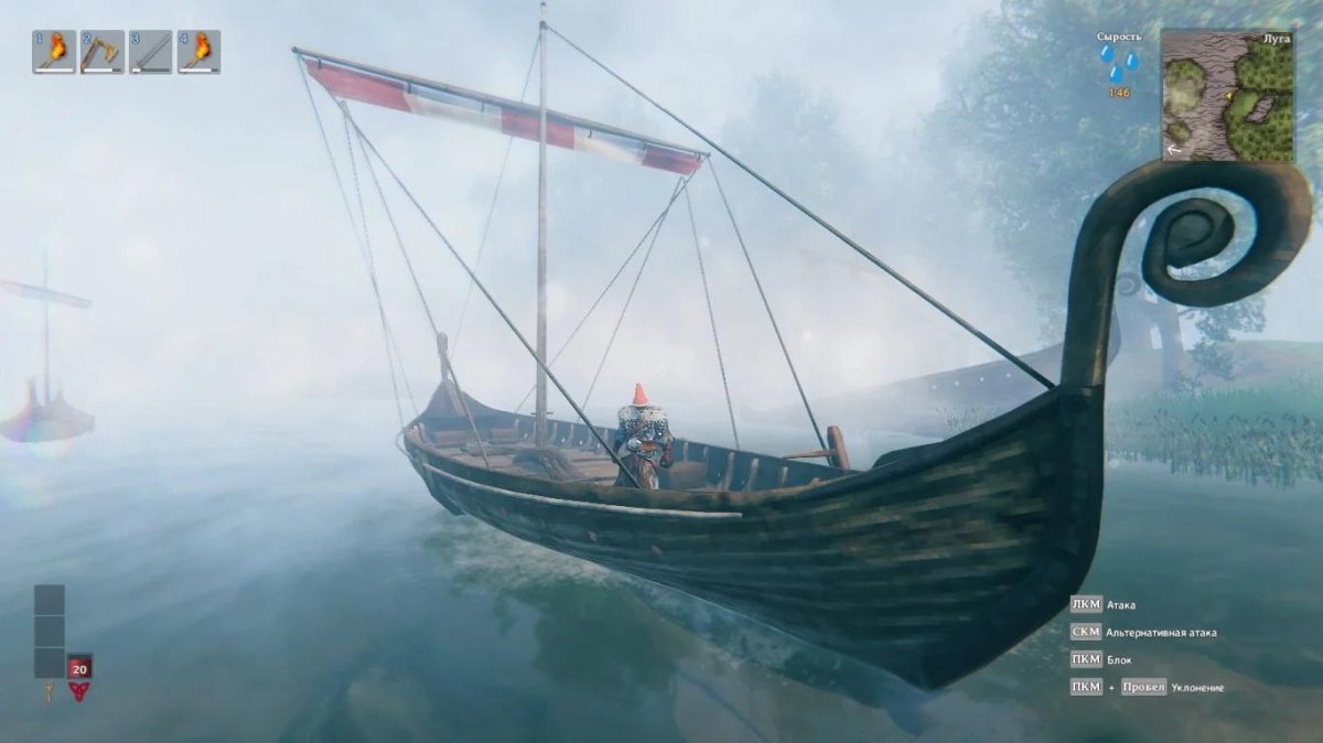 Valheim Драккар