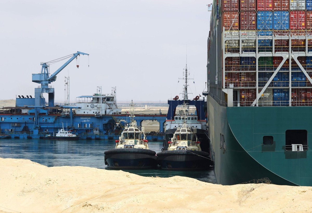 Пробка в Суэцком канале 2021