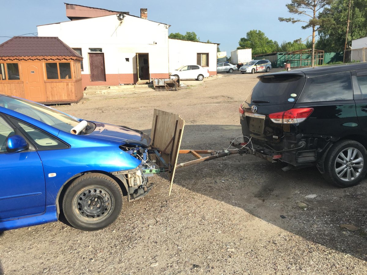 Жесткая сцепка для перегона автомобиля