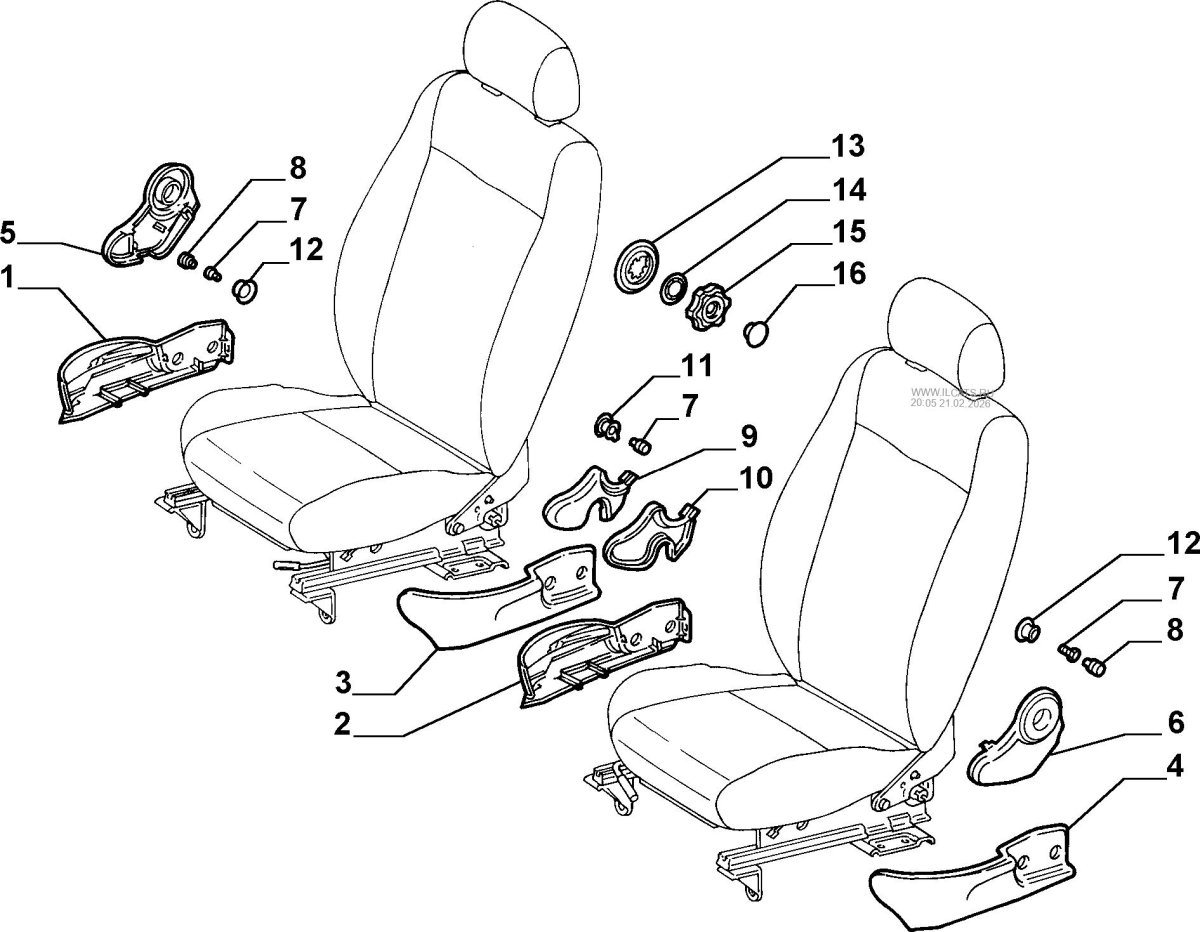 Сиденья Фиат Альбеа