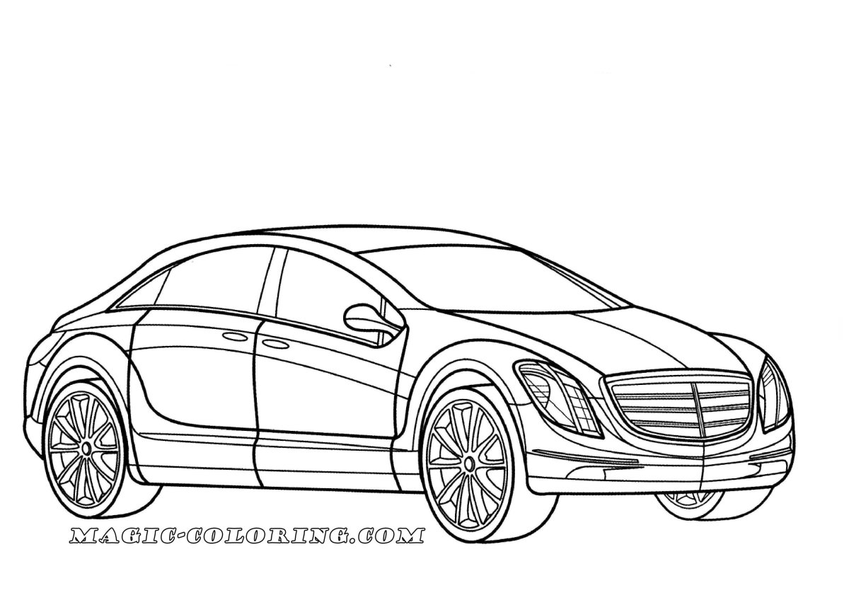 Мерседес ЦЛС 63 АМГ раскраска