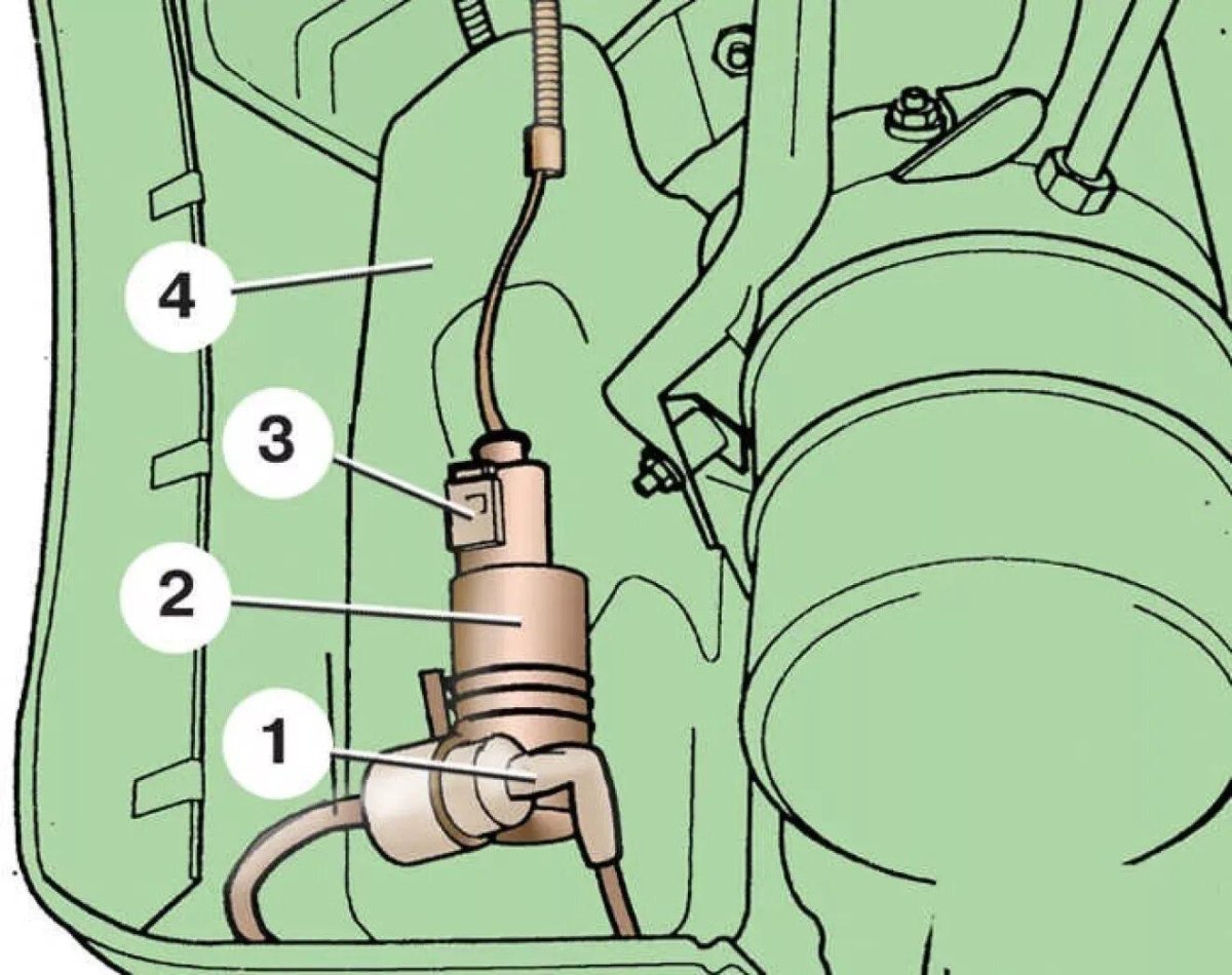 Насос омывателя Шкода Фабия 2