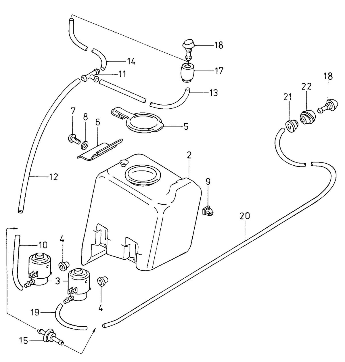 Схема стеклоомывателя Шкода Октавия а5