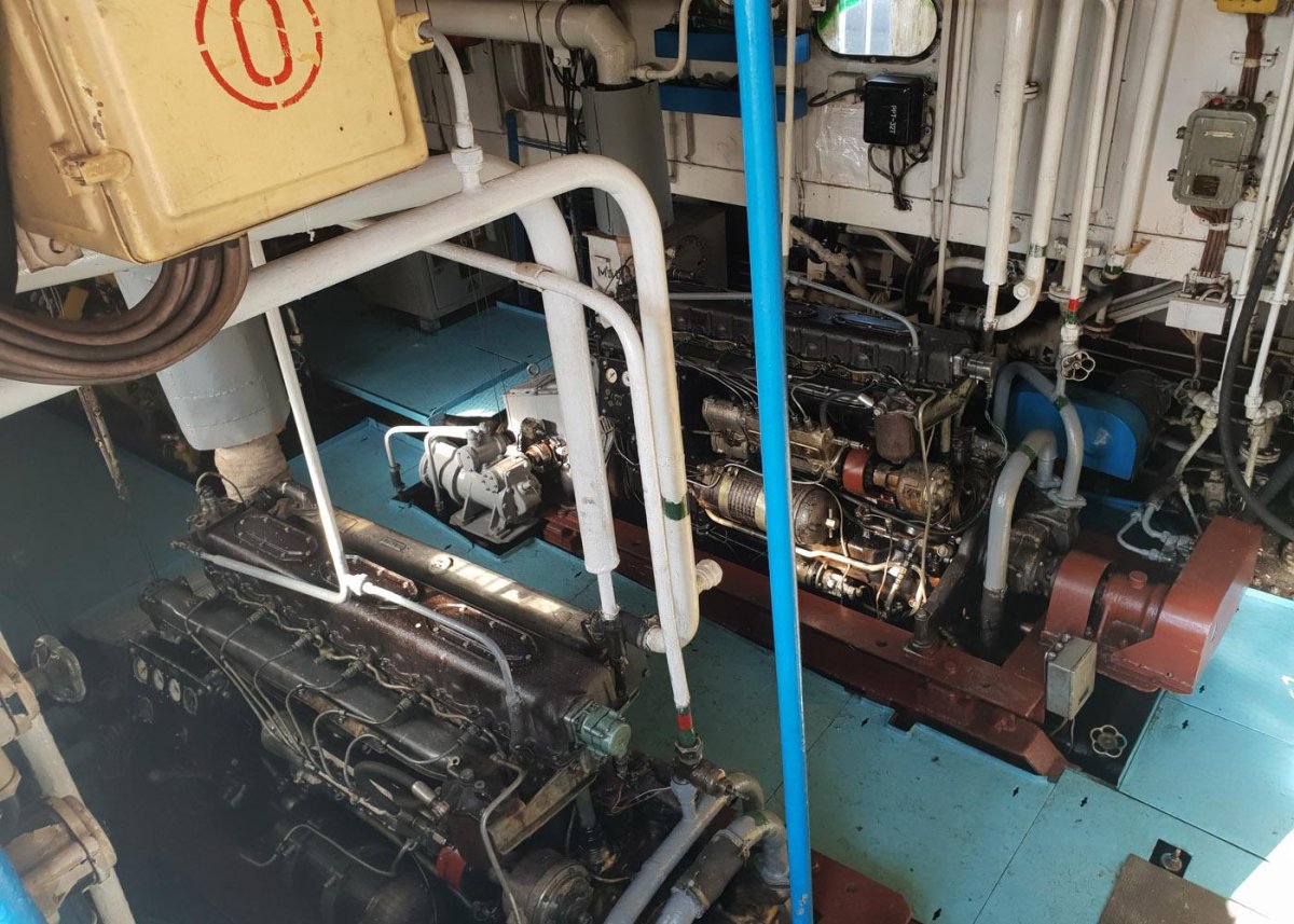 Машинное отделение буксир-толкач